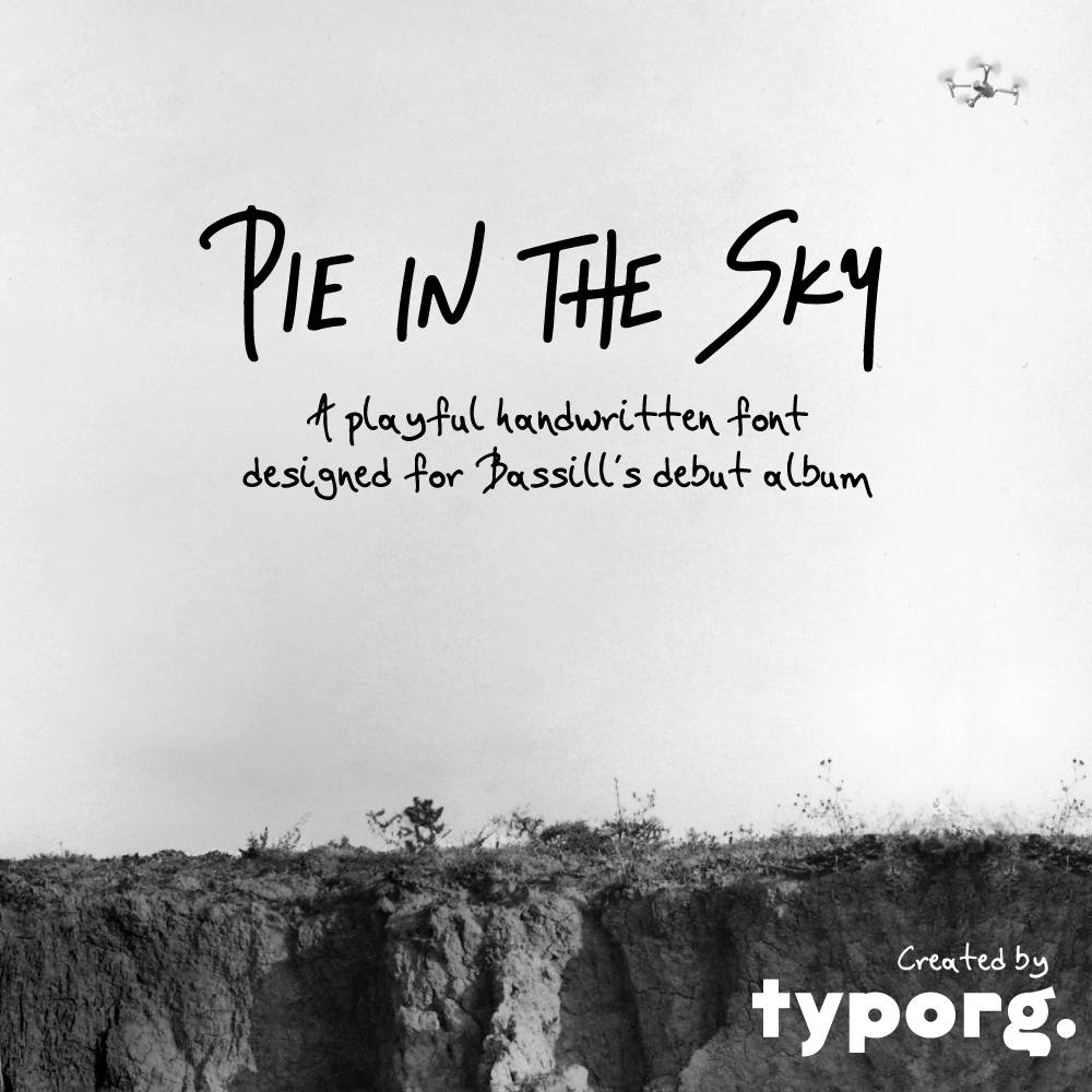 Pie-in-the-sky-font
